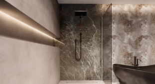 Venezia Stone Мрамор Olive Emperador 20Mm