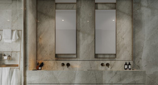 Venezia Stone Мрамор Fior Di Bosco Турецкий Leather 20Mm