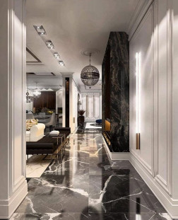 Venezia Stone Мрамор Calacatta Black 20Mm