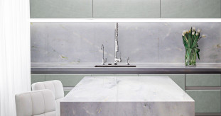 Venezia Stone Мрамор Azul Cielo 20Mm