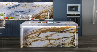 Venezia Stone Мрамор Calacatta Cielo 20Mm