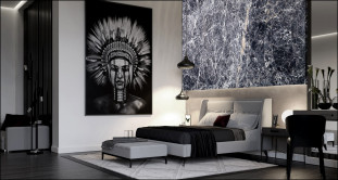 Venezia Stone Мрамор Damastas Leather 20Mm