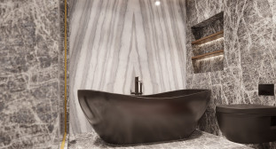 Venezia Stone Мрамор Bianco Striato 20Mm