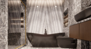 Venezia Stone Мрамор Bianco Striato 20Mm