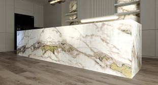 Venezia Stone Мрамор Karibib Fantasy Pink 20Mm
