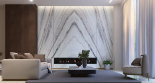 Venezia Stone Мрамор Crystal Brown 20Mm