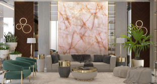 Venezia Stone Кварцит Cristallo Pink Top 20Mm