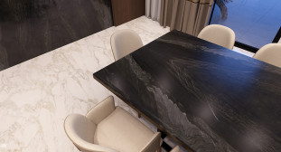 Venezia Stone Кварцит Black Tempest 20Mm