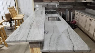 Venezia Stone Кварцит Platinum 20Mm