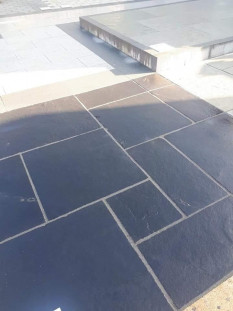 Venezia Stone Сланец Black Natural Cut 600X300 12Mm