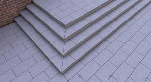 Venezia Stone Гранит Absolute Black Полоса 20Mm