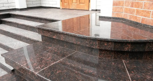 Venezia Stone Гранит Tan Brown Полоса Термообработка 30Mm