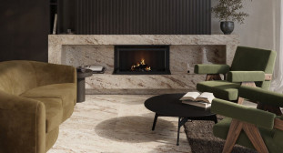 Venezia Stone Гранит Ivory Brown Полоса 20Mm