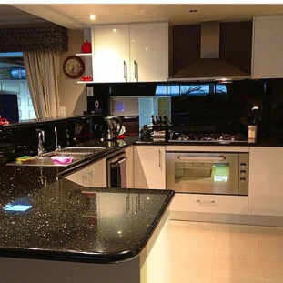 Venezia Stone Гранит Black Galaxy 600X300 18Mm