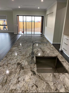 Venezia Stone Гранит Blue Dunes Полоса 20Mm