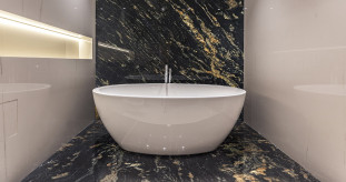 Venezia Stone Гранит Titanium Gold New Leather 20Mm