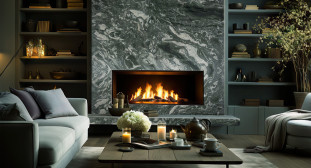 Venezia Stone Гранит Ocean Green Leather 20Mm