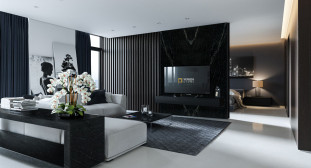 Venezia Stone Гранит Black Motion 20Mm