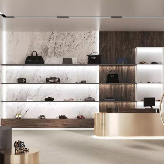 Kerama Marazzi Капрая Белый Лаппатированный Обрезной 119.5х320х1.1