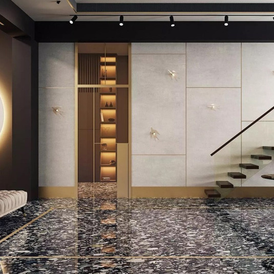 Kerama Marazzi Мариначе Черный Обрезной 119.5х320х1.1