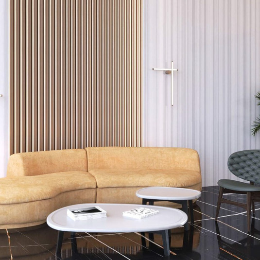 Kerama Marazzi Олимпико Стриато Лаппатированный Обрезной 119.5х320х0.6