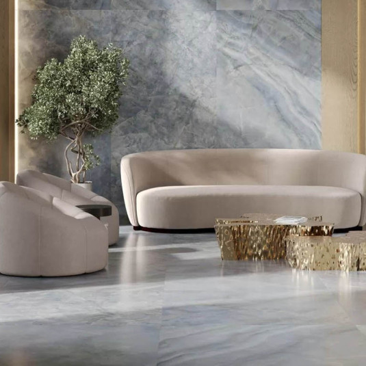 Kerama Marazzi Ониче Серый Лаппатированный Обрезной 119.5x238.5