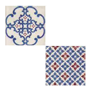 Marca Corona Jolie 8324 Blanc Bleu Trama (Комп/2шт) 10x10
