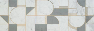 Marazzi Italy Allmarble Wall Altissimo Satin Decoro Club 40X120 8мм
