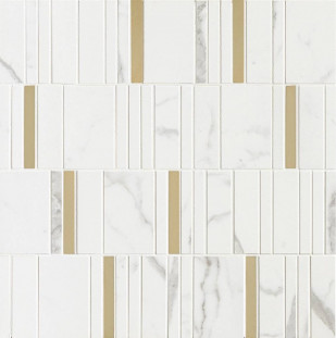 Marazzi Italy Allmarble Wall Statuario Mosaico Barcode Lux 40X40 8мм