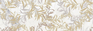 Marazzi Italy Allmarble Wall Statuario Satin Decoro Foliage 80X120 8мм