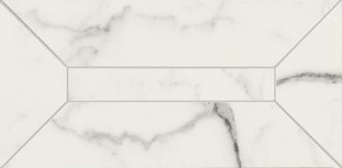 Marazzi Italy Allmarble Бордюр Statuario Listone 3D Lux (15x30)
