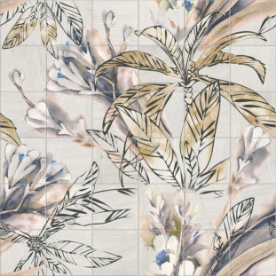 Mainzu Murales Decor Mural Autumn Leaves 20x20