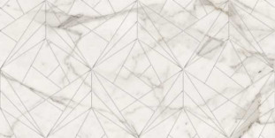 Kerranova Marble Trend Декор керамогранит Carrara 60x30 Матовый d01 K-1000/MR/d01/300x600x10