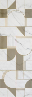 Marazzi Italy Allmarble Декор Wall Golden White Satin Decoro Club 40x120