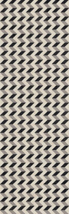 Arcana Black&Cream Керамическая плитка для стен Cream-R Zigzag 32х99