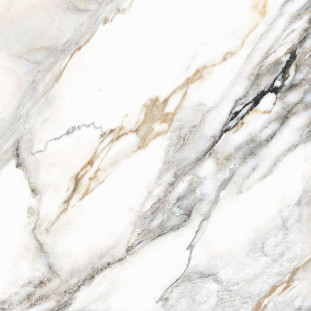Alma Ceramica Arabesco Белый 8.5мм Sugar-эффект 57x57