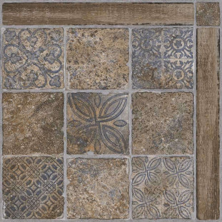 Alma Ceramica Carteo Ceramica  Коричневый 41.8х41.8