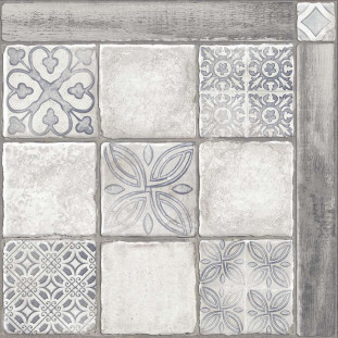 Alma Ceramica Carteo Ceramica Серый узор 41.8х41.8