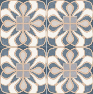 Dual Gres Epoque Blue 44,5x44,5 матовый напольный