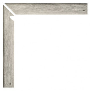APE Ceramica Oregon Zanquin Fior. Izq. Gris 8x60