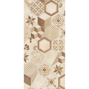Marca Corona Terra Mix Decori Esagonо Vers. C 21,6x25
