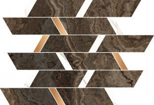 Naxos Rhapsody Mosaic Brick Brown 30x32