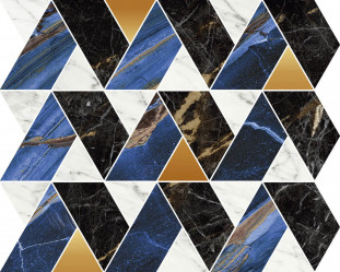 Naxos Rhapsody Mosaic Mood Blue 30x34