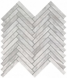 Atlas Concorde Marvel Stone Bardiglio Grey Herringbone Wall 30x30,5