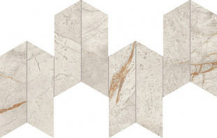 Atlas Concorde Marvel Diva Керамогранит White Everest Mosaico Chevron Velvet