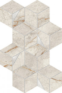 Atlas Concorde Marvel Diva Керамогранит White Everest Mosaico Hex Lappato