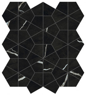 Atlas Concorde Marvel Meraviglia Керамогранит MERAVIGLIA Black Origin Hexagon Lappato