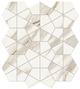 Atlas Concorde Marvel Meraviglia Керамогранит MERAVIGLIA Calacatta Bernini Hexagon Lappato