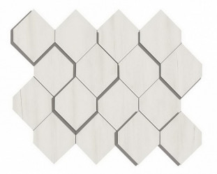 Atlas Concorde Marvel Stone Marvel Bianco Dol. Mosaico Esagono 3D