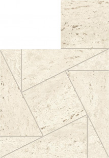 Atlas Concorde Marvel Travertine Marvel White Mosaico Tessellation